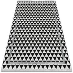 Kobercomat.cz Vinylový koberec Černé a bílé trojúhelníky 60x90 cm