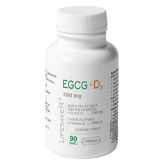 LifesaveR EGCG+D3 90 kapslí (490 mg)