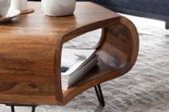 Bruxxi Konferenční stolek Hopel, 55 cm, sheesham