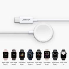 Joyroom Magnetic bezdrátová nabíječka na Apple Watch USB-C 2.5W, bíla