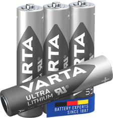 Varta Baterie Ultra Lithium 4 AAA 6103301404