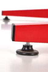 Herní stůl RAPTOR s LED s osvětlením - 122×60, černá/červená