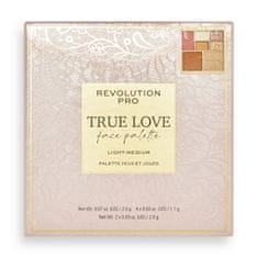 Revolution PRO Paletka na tvář Light-Medium True Love (Eye & Cheek Palette) 12 g