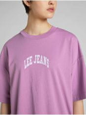 Lee Růžové dámské oversize tričko Lee XS