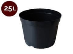IGLACO Květník kulatý 41 cm - 25 L černá