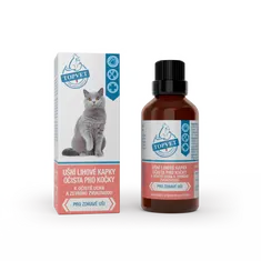 Topvet Ušní lihové kapky očista pro kočky 50 ml