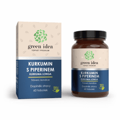 GREEN IDEA Kurkumin s piperinem 60tb bylinný extrakt