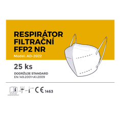 AD Respirátor filtrační FFP2 bílý 25ks