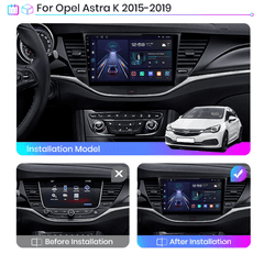 Junsun Android Autorádio Opel Astra K 2015 - 2019 s GPS navigací, WIFI, USB, Bluetooth - Handsfree, 2din rádio Opel Astra J 2010 2011 2012 2013 2014 Kamera zdarma