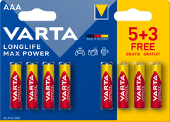 Varta Baterie Longlife Max Power 5+3 AAA 4703101428