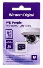Western Digital Paměťová karta Purple microSDXC 64GB Class U1