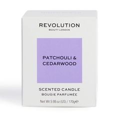 Makeup Revolution Vonná svíčka Patchouli & Cedarwood (Scented Candle) 170 g