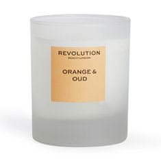 Makeup Revolution Vonná svíčka Orange & Oud (Scented Candle) 170 g