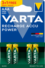 Varta Nabíjecí baterie Power 3+1 AAA 1000 mAh R2U 5703301494