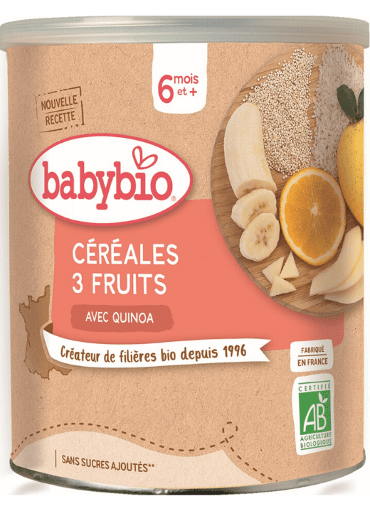 Babybio nemléčná ovocná kaše (3 druhy ovoce) 220g