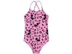 sarcia.eu Disney Mickey Mouse Pink dívčí plavky, leopardí vzor 7-8 let 128 cm