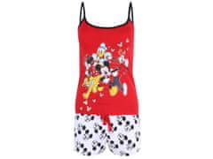sarcia.eu Červenobílé pyžamo pro ženy Mickey Mouse DISNEY XXS