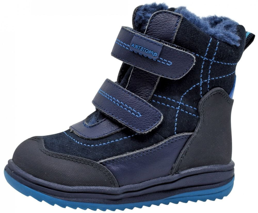 Protetika chlapecká zimní kotníčková obuv Roky Navy tmavě modrá 19