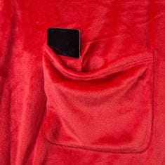 DecoKing Deka s rukávy Lazy červená, velikost 170x200