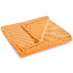 DecoKing Deka z mikrovlákna Toby oranžová, velikost 70x150