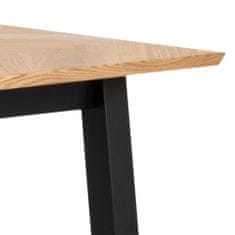 Actona Jídelní stůl Brighton 180 cm dub/černý