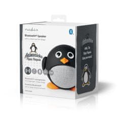 Nedis Animaticks Pippy Pinguin Bluetooth reproduktor, 3 h přehrávání, Hands-Free volání (SPBT4100BK)