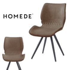 HOMEDE Jídelní židle Horsal hnědá, velikost 48,5x69,5x82