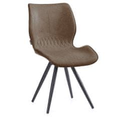 HOMEDE Jídelní židle Horsal hnědá, velikost 48,5x69,5x82