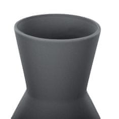 AmeliaHome Keramická váza Giara černá, velikost 10x10x24