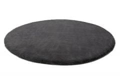 Dywany Lusczów Kulatý koberec BUNNY tmavě šedý, velikost kruh 120