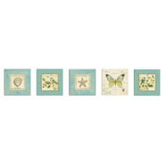 Hanah Home Sada obrazů Butterflies 5 ks 15x15 cm
