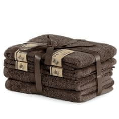 DecoKing Sada 2 osušek a 4 ručníků Bella hnědých, velikost 2*70x140+4*50x100