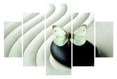 Hanah Home Vícedílný obraz Sand Butterfly 92 x 56 cm