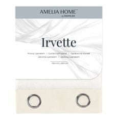 AmeliaHome Záclona Irvette krémová, velikost 140x270