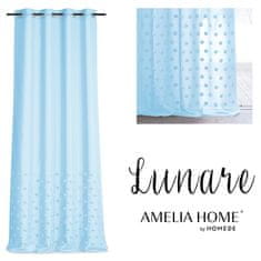 AmeliaHome Záclona Lunare I světle modrá, velikost 140x270