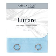 AmeliaHome Záclona Lunare III světle modrá, velikost 140x250