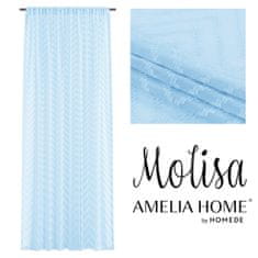 AmeliaHome Záclona Molisa III světle modrá, velikost 140x270