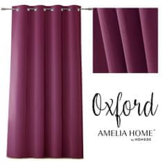 AmeliaHome Závěs Oxford burgundový, velikost 140x250