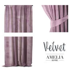 AmeliaHome Závěs Velvet 140x270 cm fialovo/růžový, velikost 140x270