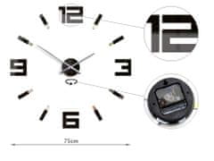 ModernClock 3D nalepovací hodiny Blink černé