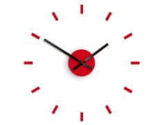 ModernClock 3D nalepovací hodiny Punkt červené
