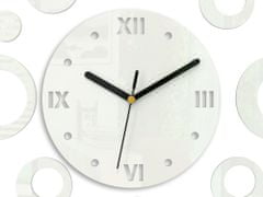 ModernClock 3D nalepovací hodiny Ring bílé