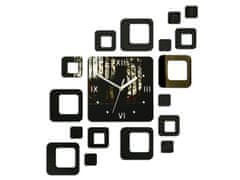 ModernClock 3D nalepovací hodiny Roman Quadrat wenge