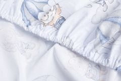 Sensillo povlečení bavlněné deluxe na dětskou matraci 120x60, jelenek, - bílá
