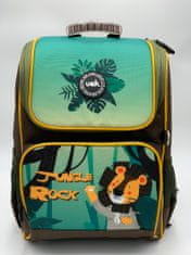 Klarion Krásná ergonomická školní taška Lion Rock