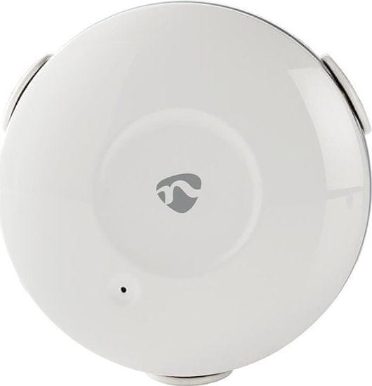 Nedis Wi-Fi chytrý detektor úniku vody/ napájení z baterie/ hlasitost 50 dB/ Android & iOS/ bílý