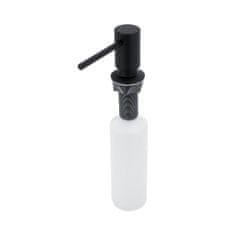NIMCO Černý vestavěný dávkovač jaru, mýdla nebo saponátu do dřezu či umyvadla 35 mm NIMCO Ostatní doplňky UNC 4031V-90