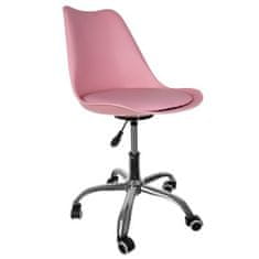 Malatec Otočná kancelářská židle Malatec - růžová
