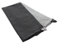 Home Elements  Utěrka z recyklované bavlny 2 ks, 50 x 70 cm, tmavě a světle šedá