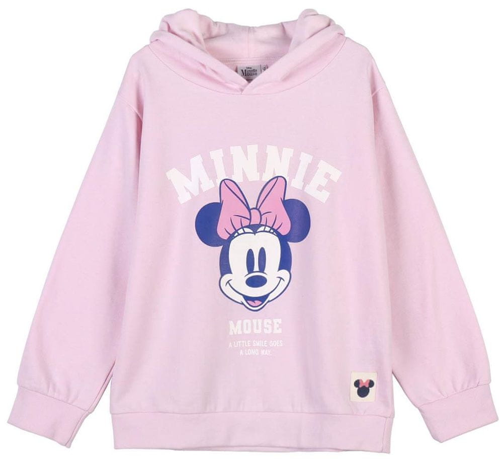 Disney dívčí mikina Minnie Mouse 2900000382 122 růžová
